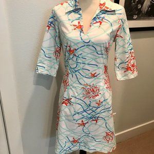 EUC J. McLaughlin Dress Nautical Theme/Size 6